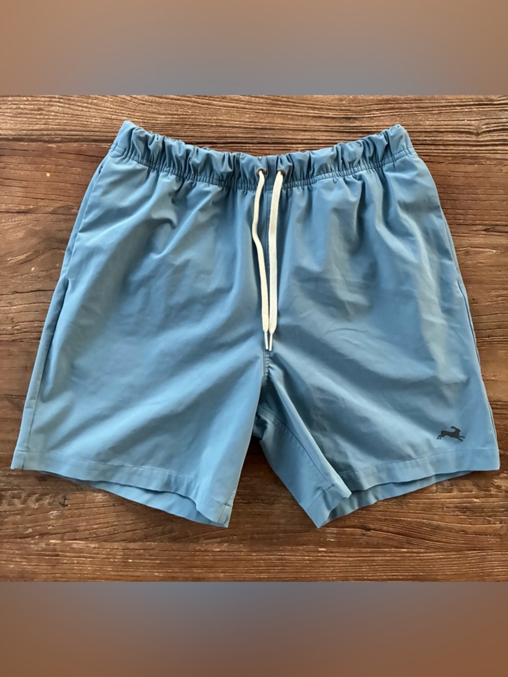 Run Cannonball Run Tracksmith Swim Shorts Size Small Slate/Blue